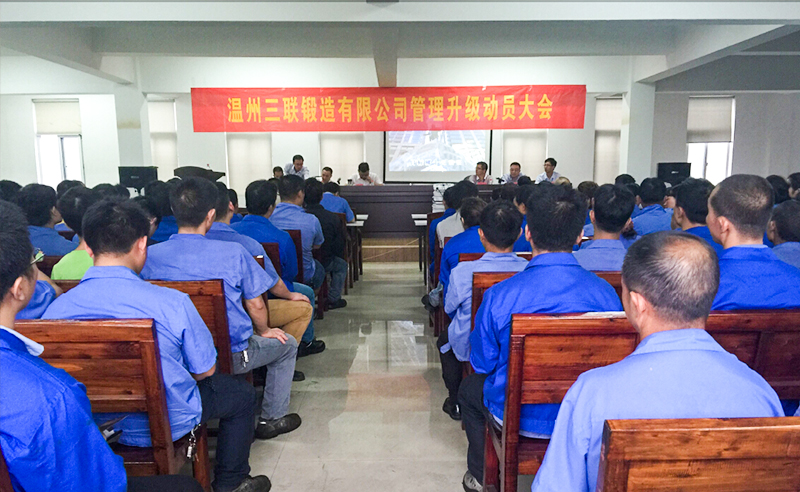 熱烈祝賀2015年9月溫州三聯(lián)鍛造有限公司管理升級(jí)正式啟動(dòng)！