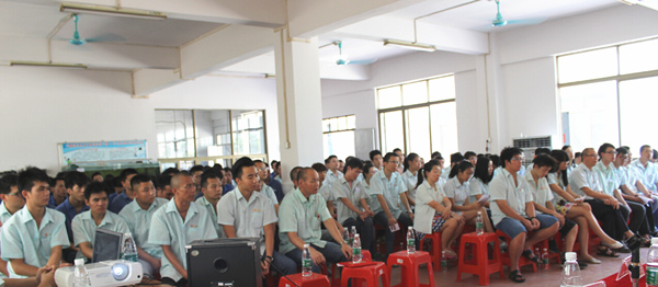 2015年8月25，興順公司管理升級誓師大會召開