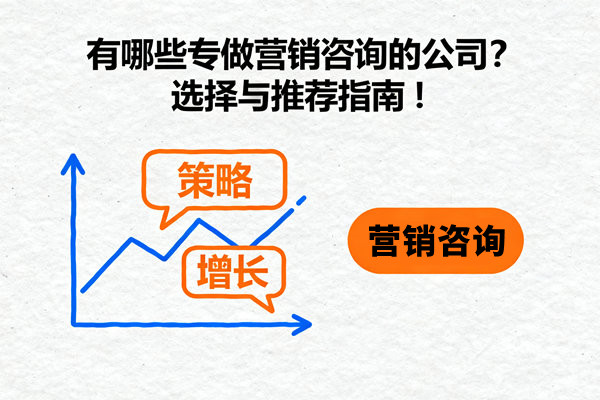 有哪些專做營(yíng)銷咨詢的公司？選擇與推薦指南！